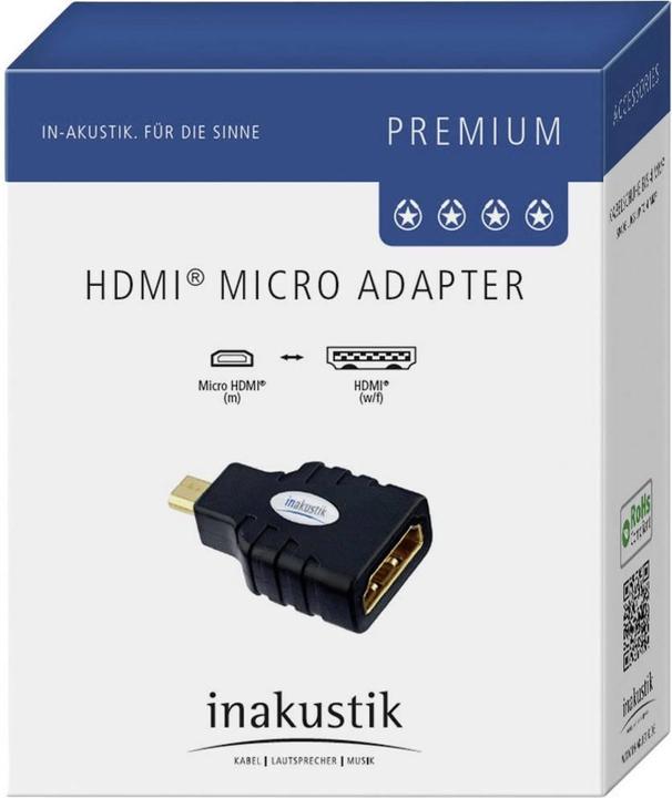 Image du produit Inakustik Micro HDMI vers (HDMI, 3 cm)