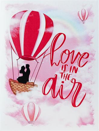 Produktbild MU Classic 3D Pop-Up Grusskarte - Love is in the air (1 Stk.)