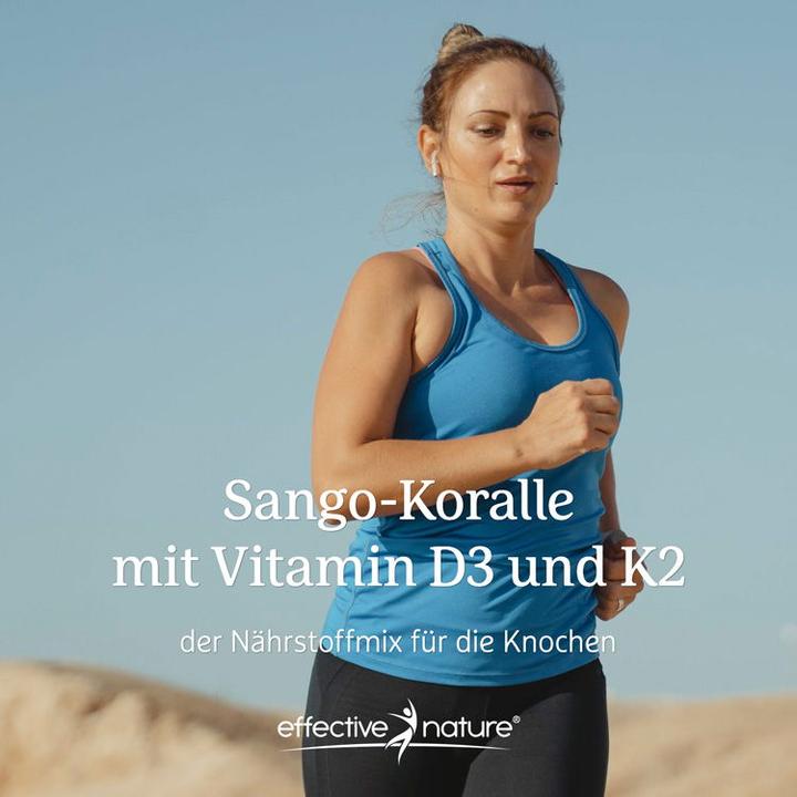 Image du produit Effective Nature Corail de mer Sango Vitamine D3 K2 (120 pièce(s), Capsules)