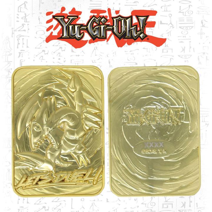 Actual product image Yu-Gi-Oh !: Blue Eyes Toon Dragon (gold plated) (German, Deck)