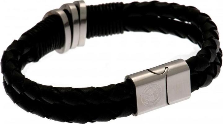 Celtic FC Armband Leder (20 cm, 50% Leder, 50% Metall)