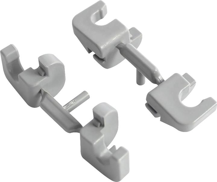 Produktbild Vauth-Sagel VS TAL Side Korb-Befestigungsclips für KB 300 mm Kunststoff verkehrsgrau 4 Stück (4 Stk.)