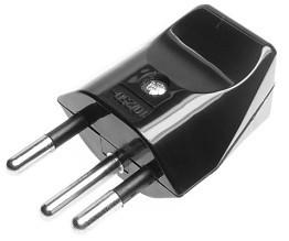 Produktbild Audiolab Stecker CH Typ 12, schwarz, 10A/250V