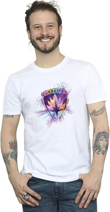 Actual product image Mens Guardians Of The Galaxy Abstract Star Lord T-Shirt (L)
