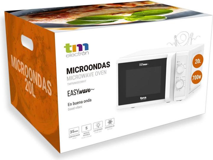 Actual product image TM Electron Microwave with grill White 700 W 20 L (EU plug, 20 l)