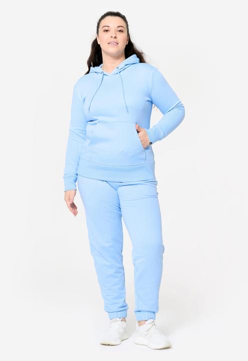 Produktbild Domyos Hoodie Damen Baumwolle - hellblau (XL)