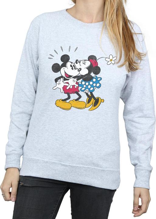 Immagine prodotto Disney Mickey Mouse Mickey And Minnie Kiss Felpa Donna (L)