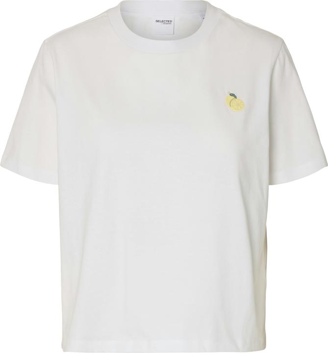 Selected Femme Besticktes T-Shirt mit Rundhalsausschnitt (XS)