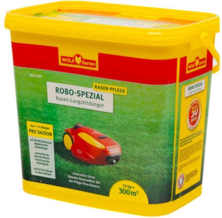 Wolf-Garten Robo-Spezial Rasen Langzeitdünger RO-S 300 | 7.5kg| für 300 m²