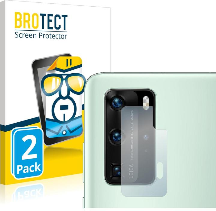 Actual product image BROTECT Screen Protector Clear (2 Piece, Huawei P40 Pro+)