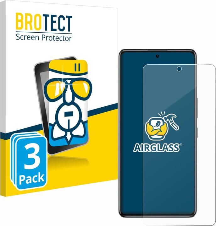 Actual product image BROTECT AirGlass Glass (3 Piece, Infinix Note 30 VIP)