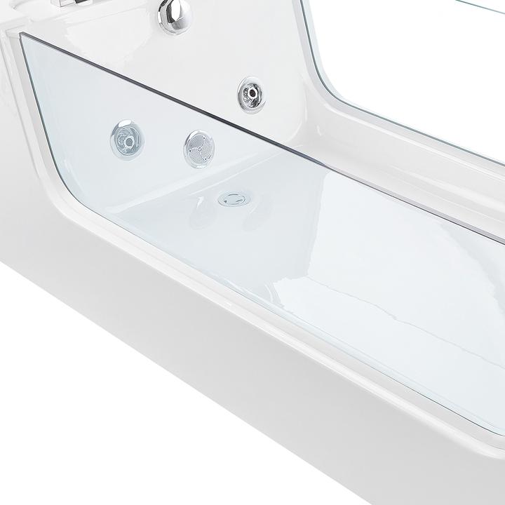 Produktbild Beliani Whirlpool Badewanne weiss freistehend rechteckig 170 x 80 cm OYON (80 cm, 170 cm)
