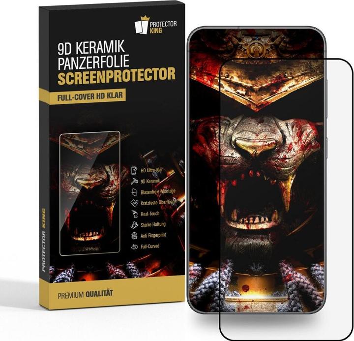 Produktbild Protectorking 3x Ceramic-Glass Full Cover HD Klar (1 Stück, Samsung Galaxy S21+)