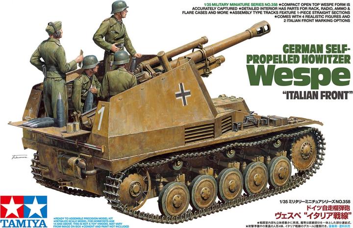 Image du produit Tamiya German Howitzer Guêpe italienne Front