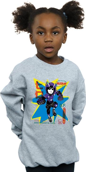 Actual product image Disney Girls Big Hero 6 Hiro Anime Sweatshirt (140, 146)