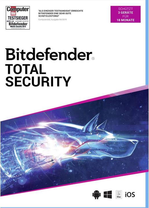 Bitdefender Total Security 2020 (3 User, 18 Monate)