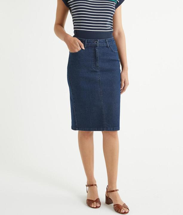 Anne Weyburn Jeansrock aus Stretch-Denim