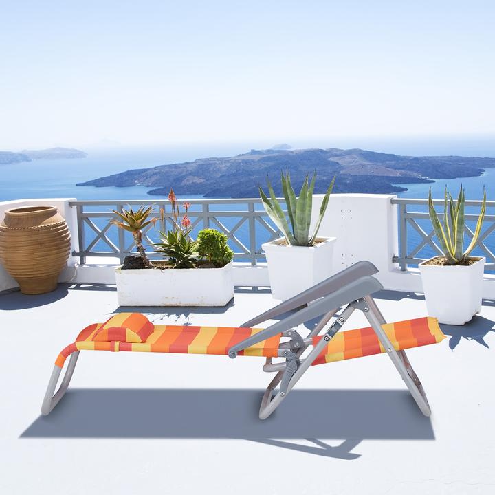 Actual product image Relaxdays Reclining beach-chair (85 cm)