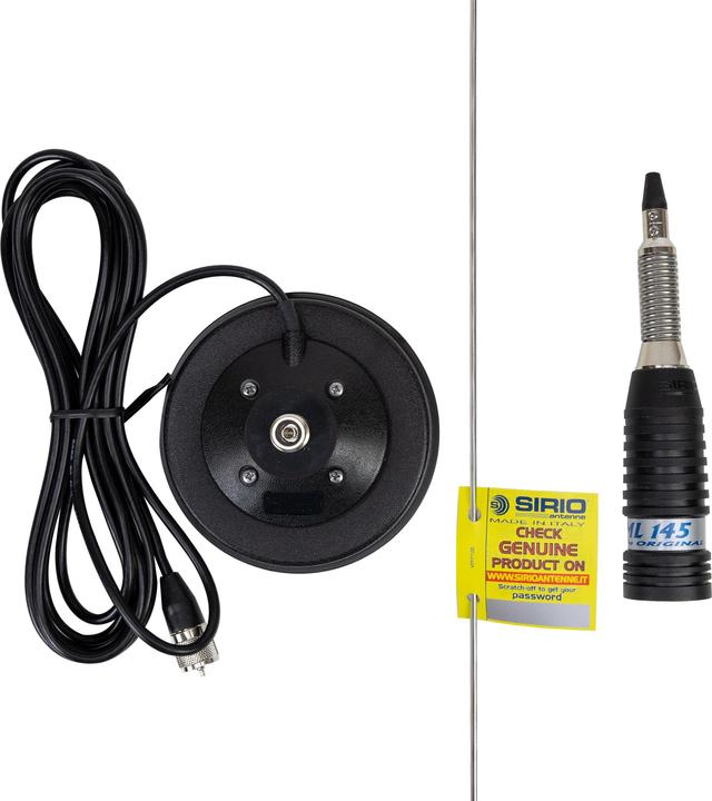 Productafbeelding Sirio Antenne Sirio ML145 CB antenne met magnetische voet inclusief 125 mm code 2201805.63