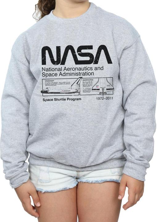 Produktbild Nasa Classic Space Shuttle Sweatshirt Mädchen (140, 146)
