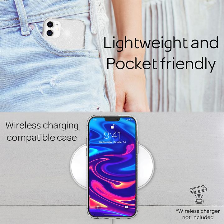 Produktbild Nalia Glitzer Handyhülle (Apple iPhone 12 Pro, Apple iPhone 12)