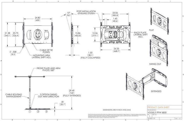 Productafbeelding Vogels Pfw 6850 (Muur, 65", 45 kg)
