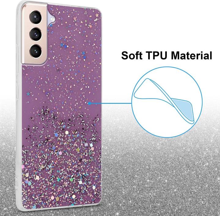 Produktbild Cadorabo TPU Cover funkelnder Glitter (Samsung Galaxy S21+)