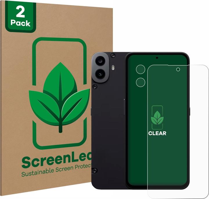Immagine prodotto ScreenLeaf Pellicola protettiva sostenibile Pellicola protettiva dello schermo chiara trasparente (2 Pezzo/i, Nothing CMF Phone 1)