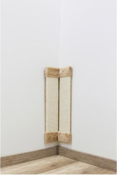 Actual product image Kerbl Sisal scratching board for room corners (49 cm, Brown)