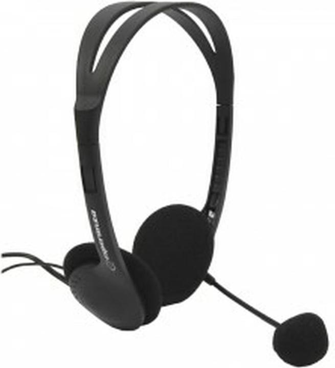 Produktbild Esperanza EH102 Kopfhörer & Headset Kabelgebunden Kopfband Anrufe/Musik Schwarz (Kabelgebunden)