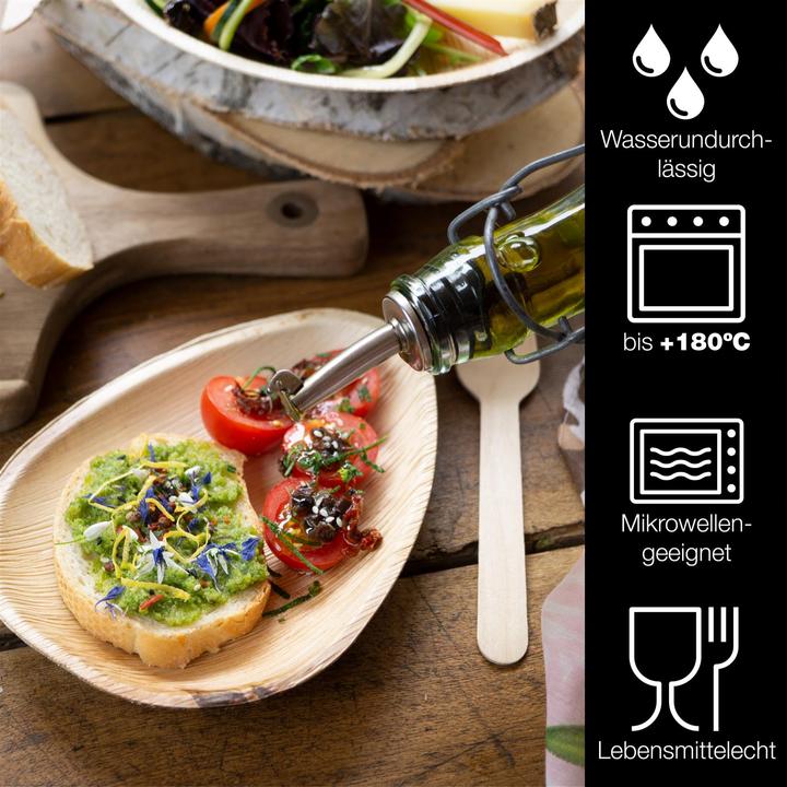 Actual product image Moritz & Moritz Palm leaf tableware 25 pieces (25 x)
