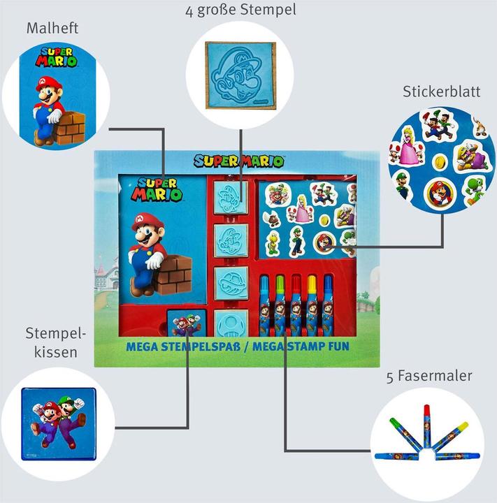 Immagine prodotto NoName Set di francobolli Super Mario Mega