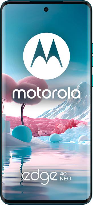 Produktbild Motorola Edge 40 Neo (256 GB, Caneel Bay, 6.55", SIM + eSIM, 50 Mpx, 5G)