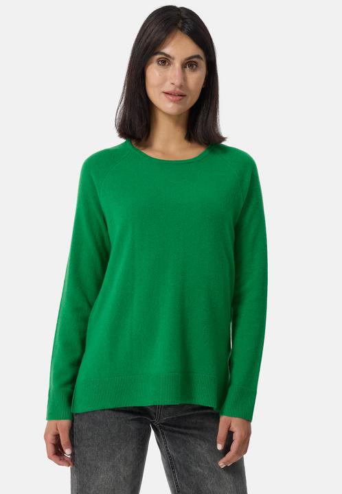 Produktbild Cash-Mere Kaschmir Rundhals Pullover mit Seitenschlitzen (XS)
