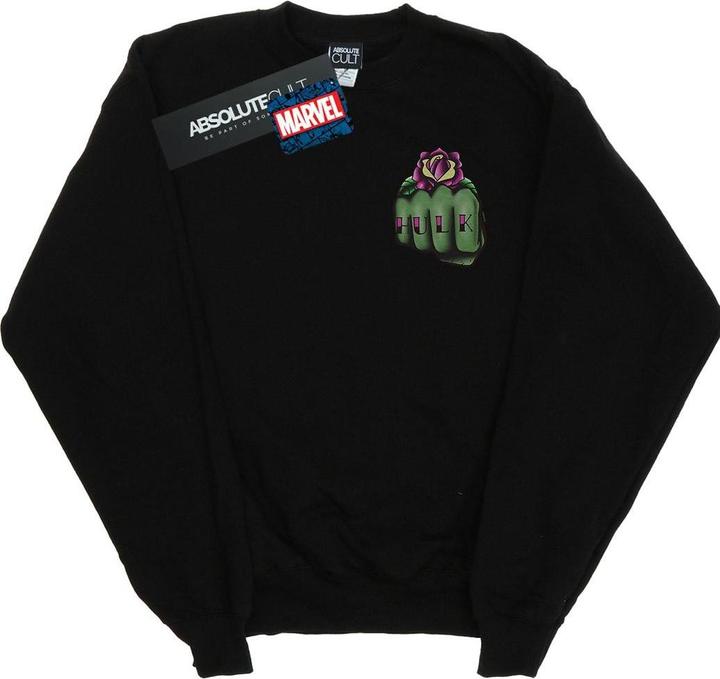 Image du produit - Sweat HULK TATTOO FIST BREAST PRINT - Homme (L)