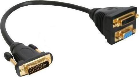 Produktbild InLine DVI-I Adapterkabel (DVI, VGA, 23 cm)