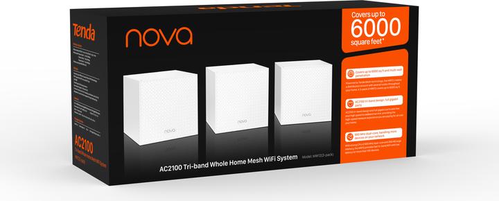 Produktbild Tenda WL-Router nova MW12-3 Home Mesh WiFi System 3 Geräte