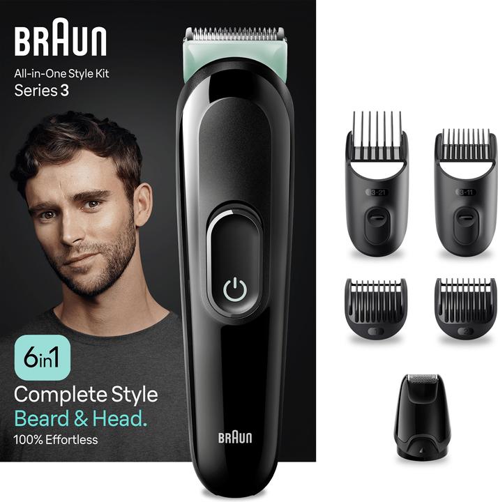 Image du produit Braun Tondeuse Tout-En-Un Series 3 MGK3411, 6-En-1, Kit Pour Barbe, Cheveux & Et Autres Zones