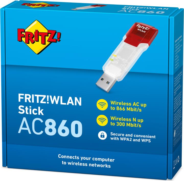 Produktbild AVM FRITZ!WLAN Stick AC 860 International / CH (USB 3.0)