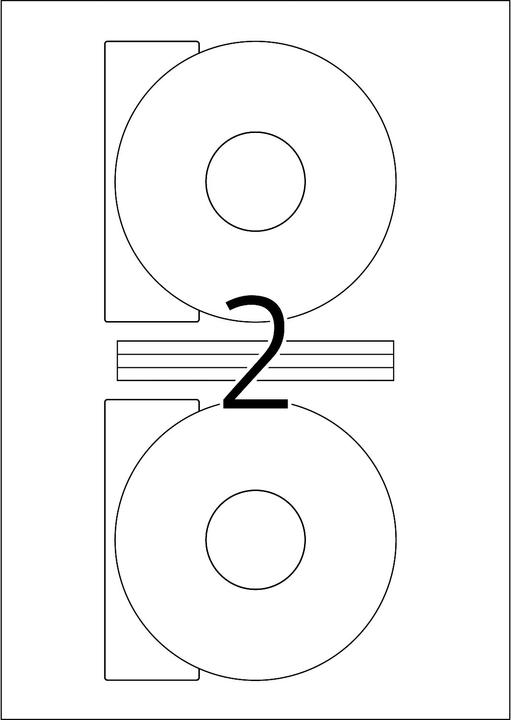 Actual product image HERMA CD labels A4
