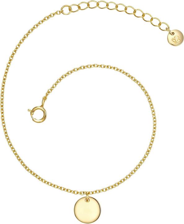 Produktbild Glanzstücke München Damen Kreis Sterling Silber gelbgold - 31618 (17 cm, Sterling Silber)