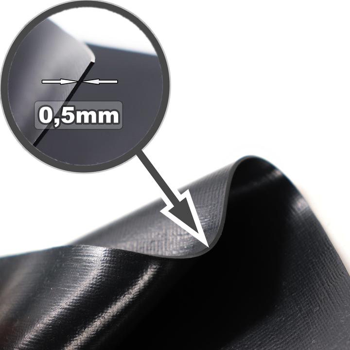 Actual product image Aquagart Teichfolie PVC 1m x 4m 0,5mm schwarz Folie für den Gartenteich