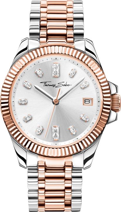Produktbild Thomas Sabo Damenuhr Bicolor roségold silber (Analoguhr, 33 mm)