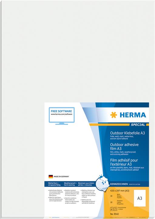 Produktbild HERMA Wetterfeste Etiketten A3
