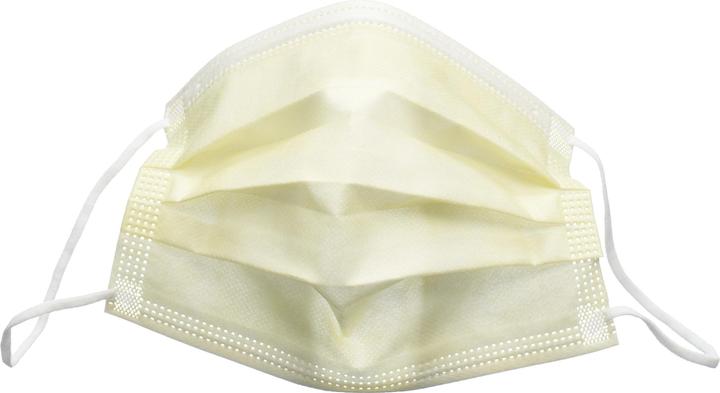 Actual product image VaSano OP mask extra type IIR German/French/Italian/English yellow (Protection class I, 50 x)