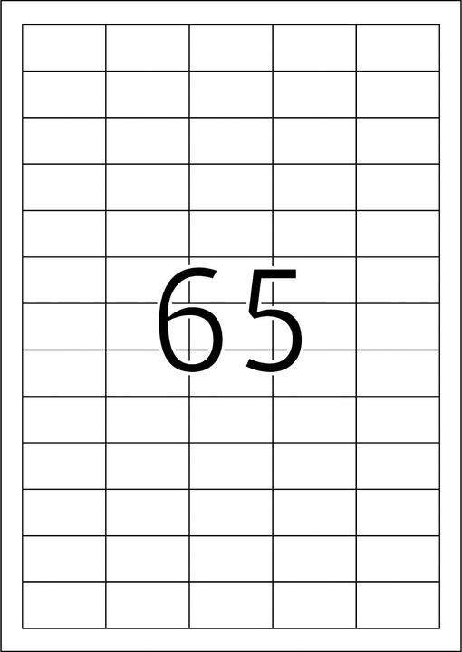 Actual product image HERMA A4 removable labels