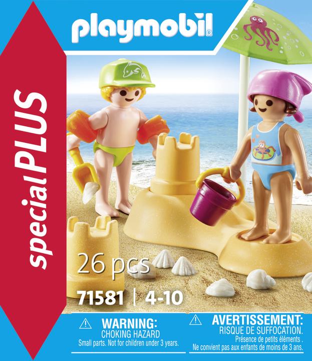 Actual product image Playmobil Kids with sandcastle (71581, Playmobil Special Plus)