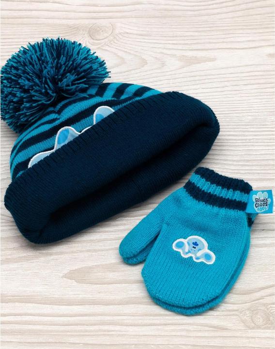 Image du produit Universal Textiles Blue's Clues & You! Tissu Jersey Chapeau et GantSet Hiver (Taille unique)