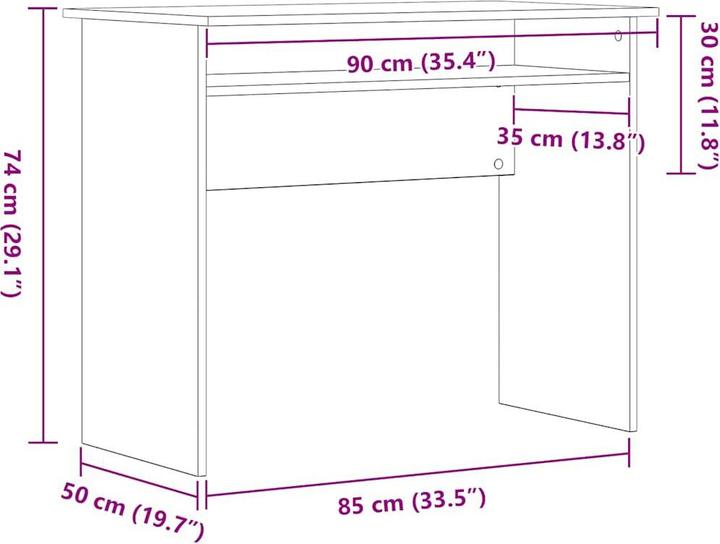 Produktbild VidaXL Bronwyn (90 x 50 x 74 cm)