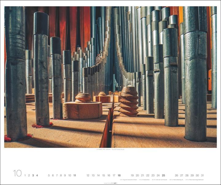 Immagine prodotto Architecture in Music Kalender 2026 - Musikinstrumente von innen (55 x 46 cm, Tedesco)